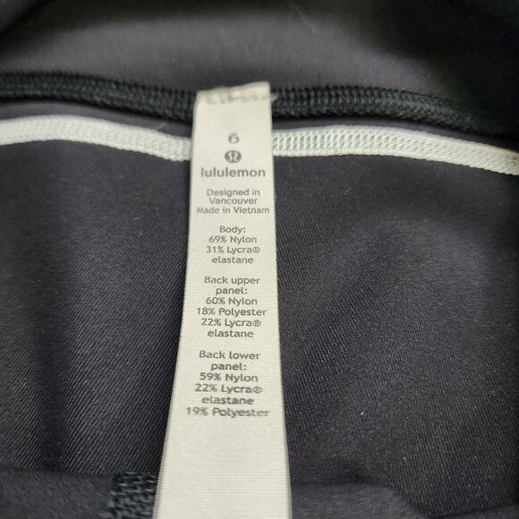 Lululemon Womens Channel Your Energy Tight 28" Size 6 Black White Luxtreme - Picture 10 of 14